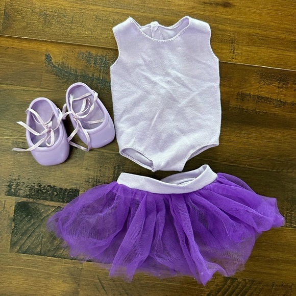 Other - 18 Inch Doll Lavender Ballerina 4 Pc Set (Fits American Girl Doll) Dance Ballet